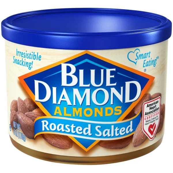 Boîte salée aux amandes grillées Blue Diamond, 6 oz